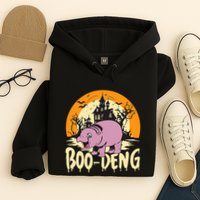 Moo Deng Halloween Boo Deng Halloween Hoodie