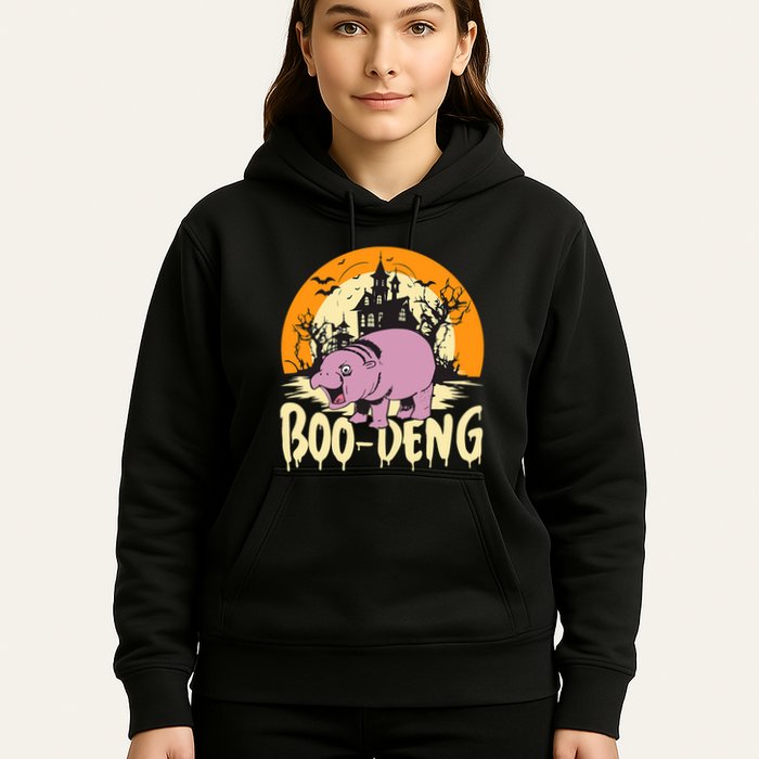 Moo Deng Halloween Boo Deng Halloween Hoodie