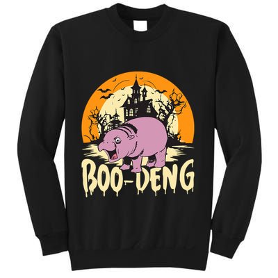 Moo Deng Halloween Boo Deng Halloween Sweatshirt