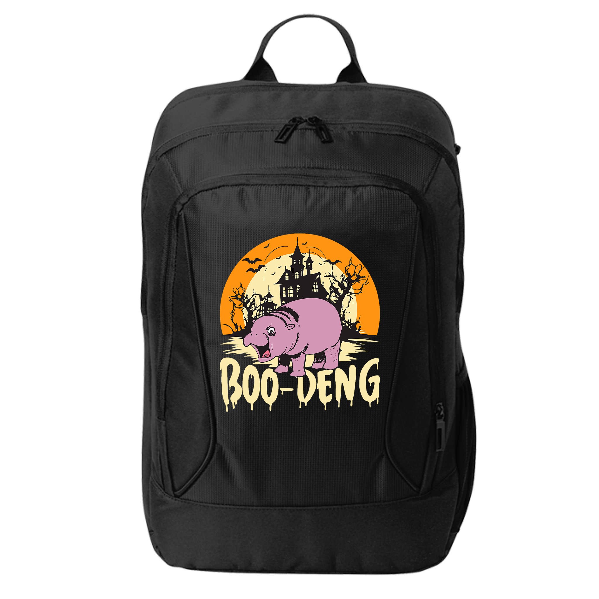 Moo Deng Halloween Boo Deng Halloween City Backpack