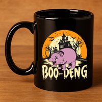 Moo Deng Halloween Boo Deng Halloween 11oz C Handle Ceramic Mug