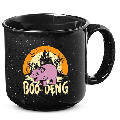 Moo Deng Halloween Boo Deng Halloween 15oz Campfire Ceramic Mug