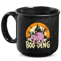 Moo Deng Halloween Boo Deng Halloween 15oz Campfire Ceramic Mug