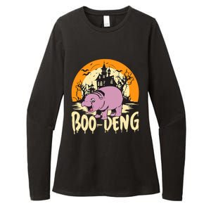 Moo Deng Halloween Boo Deng Halloween Womens CVC Long Sleeve Shirt