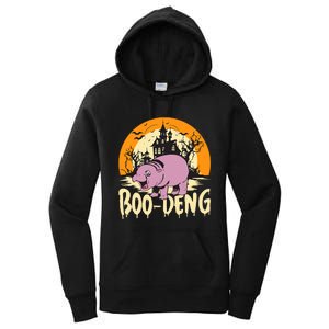 Moo Deng Halloween Boo Deng Halloween Women's Pullover Hoodie