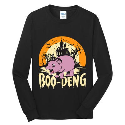 Moo Deng Halloween Boo Deng Halloween Tall Long Sleeve T-Shirt