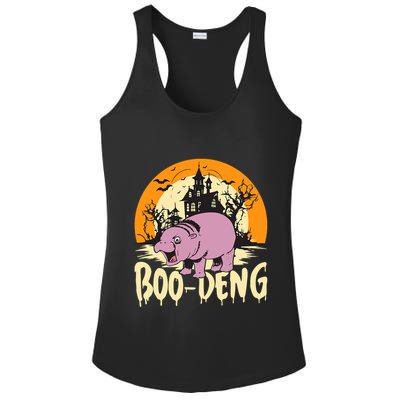 Moo Deng Halloween Boo Deng Halloween Ladies PosiCharge Competitor Racerback Tank