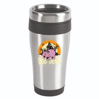 Moo Deng Halloween Boo Deng Halloween 16oz Travel Tumbler