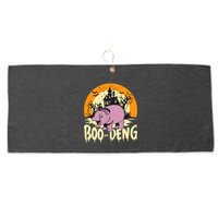 Moo Deng Halloween Boo Deng Halloween Large Microfiber Waffle Golf Towel