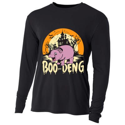 Moo Deng Halloween Boo Deng Halloween Cooling Performance Long Sleeve Crew