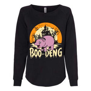 Moo Deng Halloween Boo Deng Halloween Womens California Wash Sweatshirt