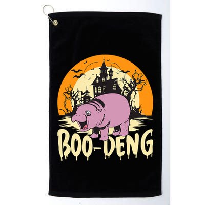 Moo Deng Halloween Boo Deng Halloween Golf Towel