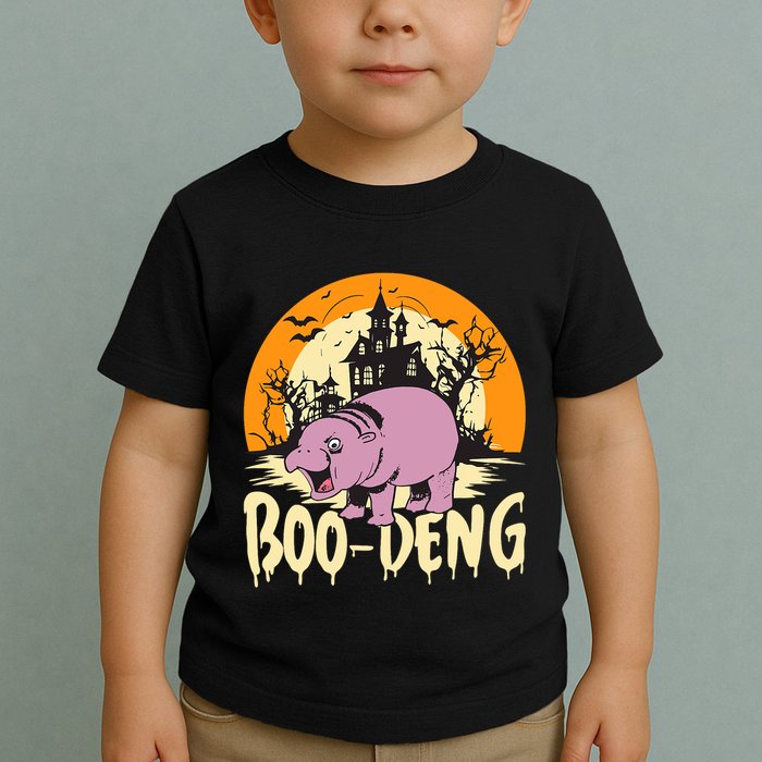 Moo Deng Halloween Boo Deng Halloween Toddler T-Shirt