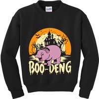Moo Deng Halloween Boo Deng Halloween Kids Sweatshirt