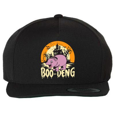 Moo Deng Halloween Boo Deng Halloween Wool Snapback Cap