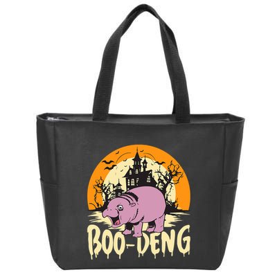 Moo Deng Halloween Boo Deng Halloween Zip Tote Bag