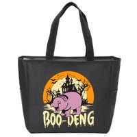 Moo Deng Halloween Boo Deng Halloween Zip Tote Bag