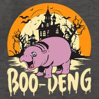 Moo Deng Halloween Boo Deng Halloween Vector Backpack