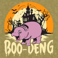 Moo Deng Halloween Boo Deng Halloween Garment-Dyed Women's Muscle Tee