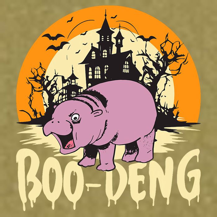 Moo Deng Halloween Boo Deng Halloween Garment-Dyed Women's Muscle Tee
