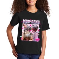 Moo Deng Hippo Baby Pygmy Funny Kids T-Shirt