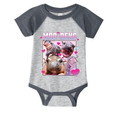 Moo Deng Hippo Baby Pygmy Funny Infant Baby Jersey Bodysuit