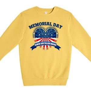 Memorial Day Honor Our Fallen Heroes Premium Crewneck Sweatshirt