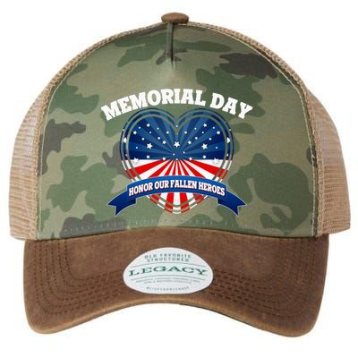 Memorial Day Honor Our Fallen Heroes Legacy Tie Dye Trucker Hat