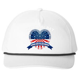 Memorial Day Honor Our Fallen Heroes Snapback Five-Panel Rope Hat