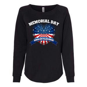 Memorial Day Honor Our Fallen Heroes Womens California Wash Sweatshirt