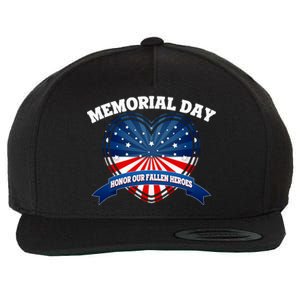 Memorial Day Honor Our Fallen Heroes Wool Snapback Cap