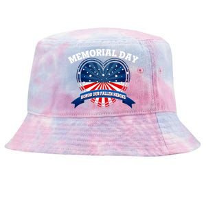 Memorial Day Honor Our Fallen Heroes Tie-Dyed Bucket Hat