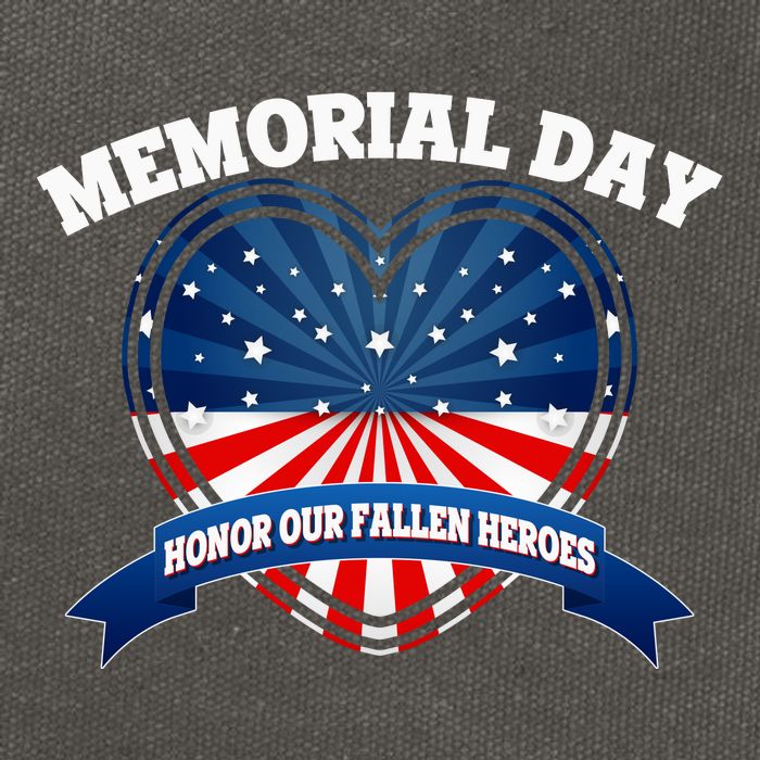 Memorial Day Honor Our Fallen Heroes Cotton Canvas Backpack
