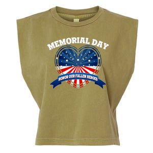 Memorial Day Honor Our Fallen Heroes Garment-Dyed Women's Muscle Tee