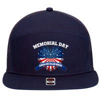 Memorial Day Honor Our Fallen Heroes 7 Panel Mesh Trucker Snapback Hat