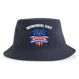 Memorial Day Honor Our Fallen Heroes Sustainable Bucket Hat