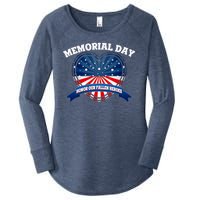 Memorial Day Honor Our Fallen Heroes Women's Perfect Tri Tunic Long Sleeve Shirt