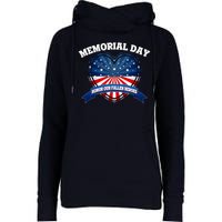 Memorial Day Honor Our Fallen Heroes Womens Funnel Neck Pullover Hood