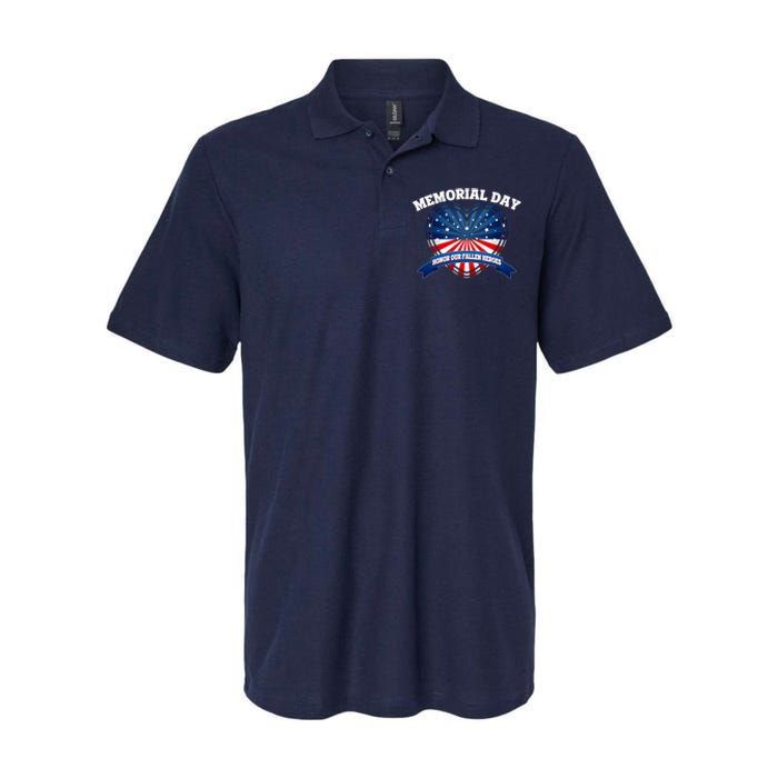 Memorial Day Honor Our Fallen Heroes Softstyle Adult Sport Polo