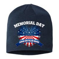 Memorial Day Honor Our Fallen Heroes Sustainable Beanie