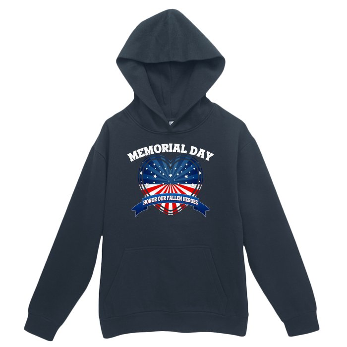 Memorial Day Honor Our Fallen Heroes Urban Pullover Hoodie