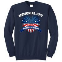 Memorial Day Honor Our Fallen Heroes Tall Sweatshirt