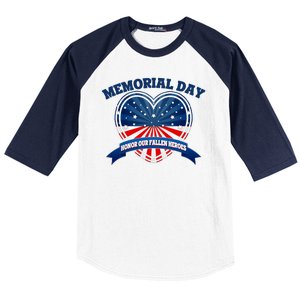 Memorial Day Honor Our Fallen Heroes Baseball Sleeve Shirt