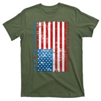 Memorial Day Honor And Remember Distressed USA American Flag T-Shirt