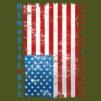 Memorial Day Honor And Remember Distressed USA American Flag T-Shirt