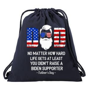 My Dad Happy Father's Day Day No Matter How Hard Life Gets Gift Drawstring Bag