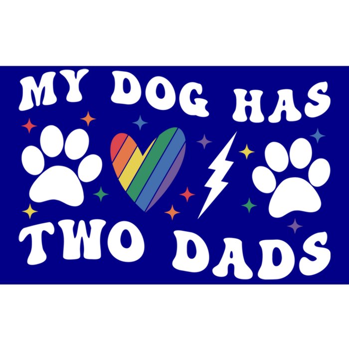 My Dog Has Two Dads Funny Pride Lgbt Lgbtq Rainbow Gift Bumper Sticker