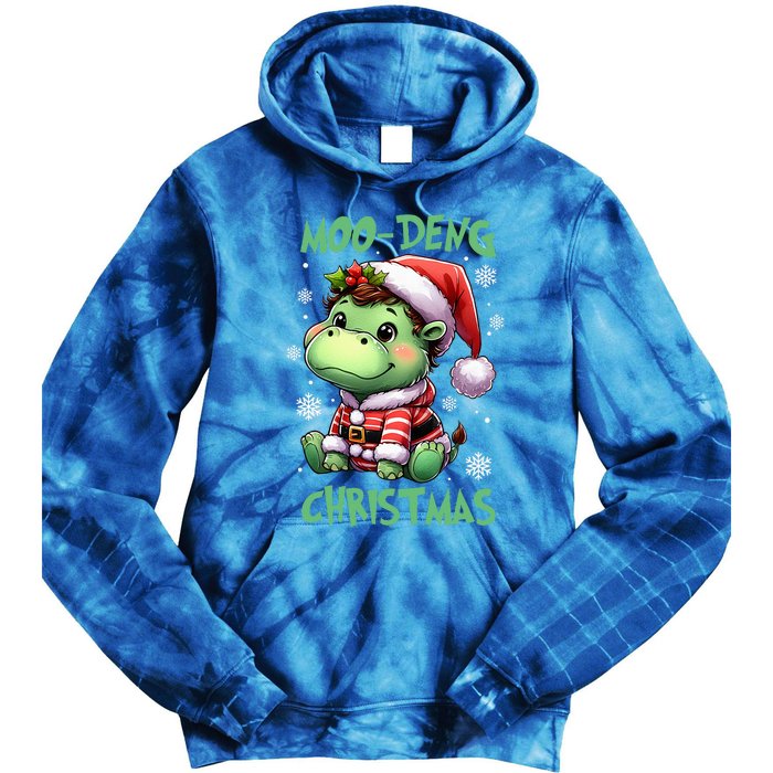 Moo Deng Hippo Baby Pigmy Moodeng Tie Dye Hoodie