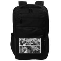 Moo Deng Hippo Photo Funny Pygmy Hippopotamus Impact Tech Backpack