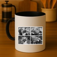 Moo Deng Hippo Photo Funny Pygmy Hippopotamus Mug